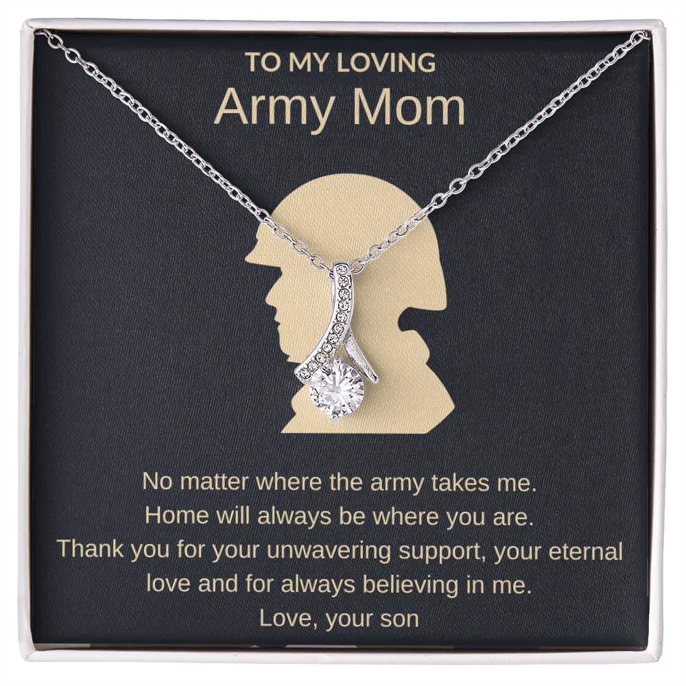 To My Army Mom, My Hero – A Necklace for Your Unyielding Strength