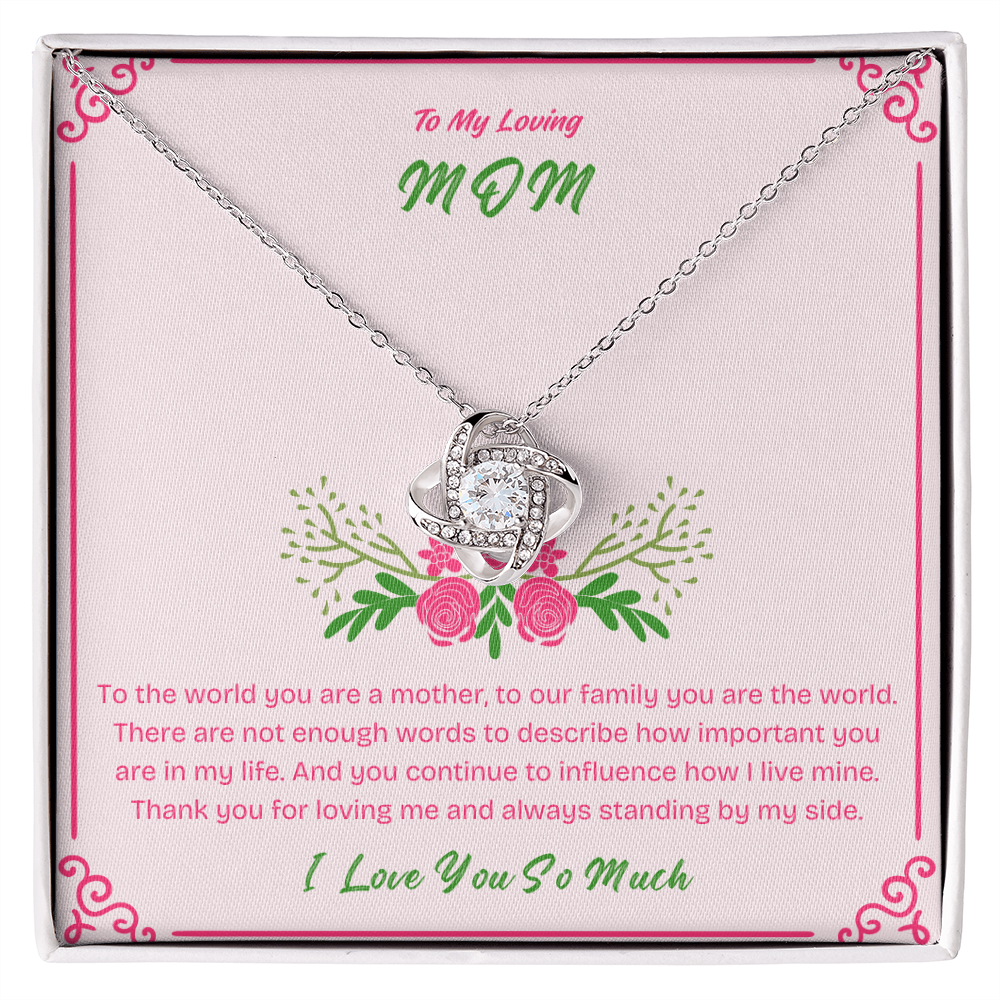 To My Mom - Beautiful Necklace with Heartfelt Message Card | Perfect Mother's Day Gift