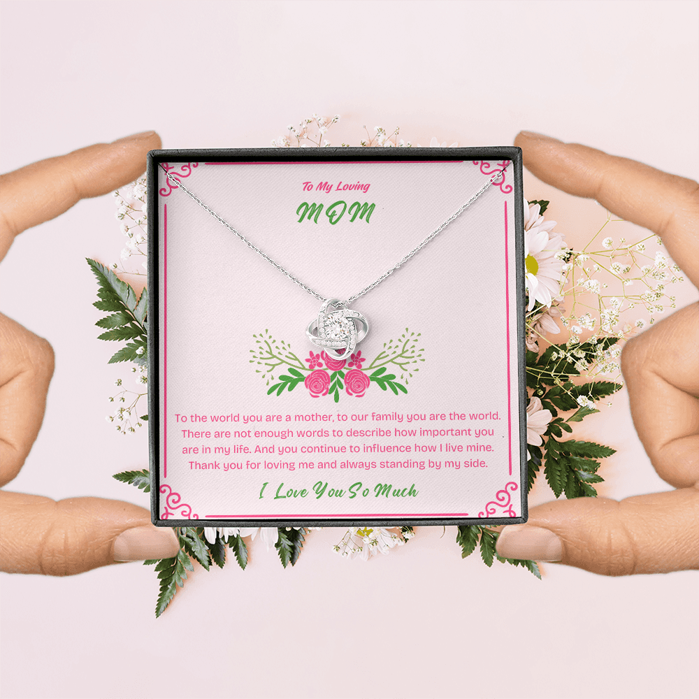 To My Mom - Beautiful Necklace with Heartfelt Message Card | Perfect Mother's Day Gift