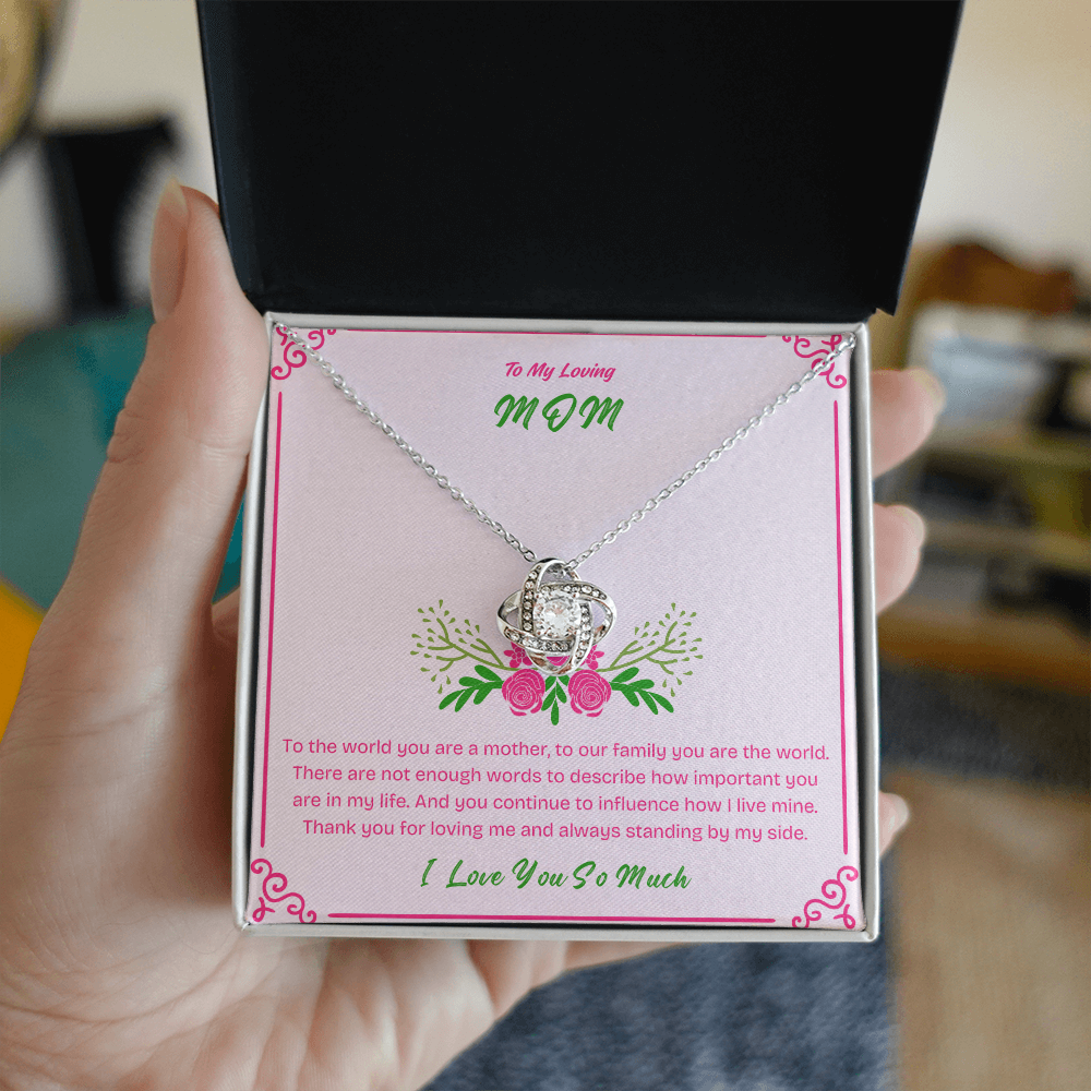 To My Mom - Beautiful Necklace with Heartfelt Message Card | Perfect Mother's Day Gift