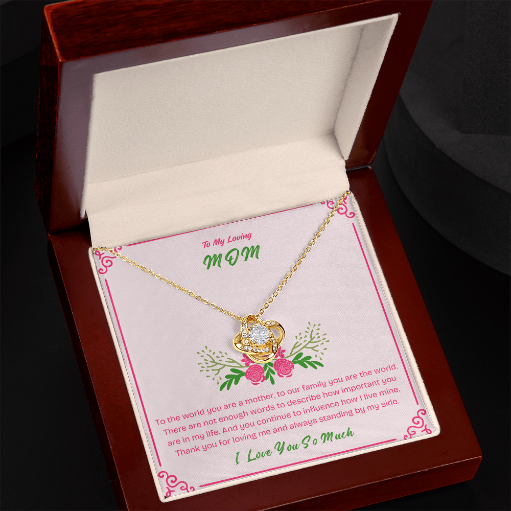 To My Mom - Beautiful Necklace with Heartfelt Message Card | Perfect Mother's Day Gift