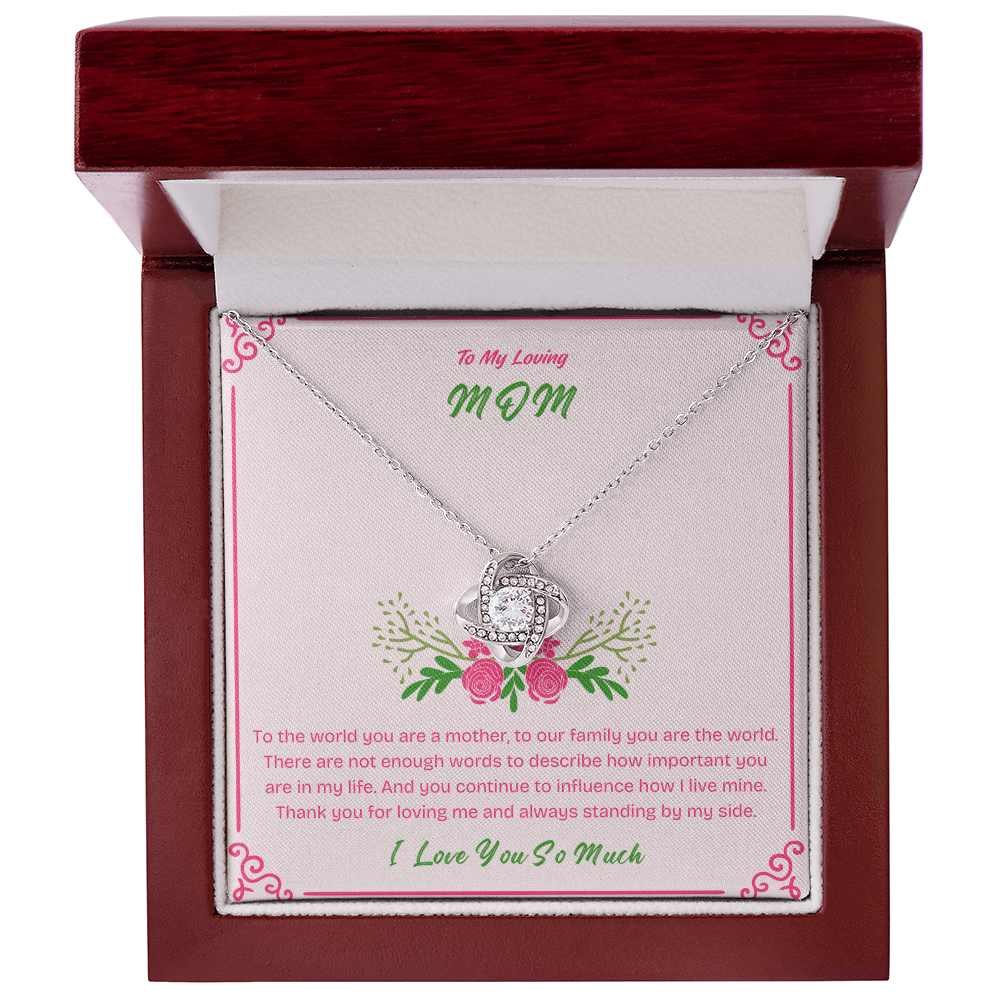 To My Mom - Beautiful Necklace with Heartfelt Message Card | Perfect Mother's Day Gift