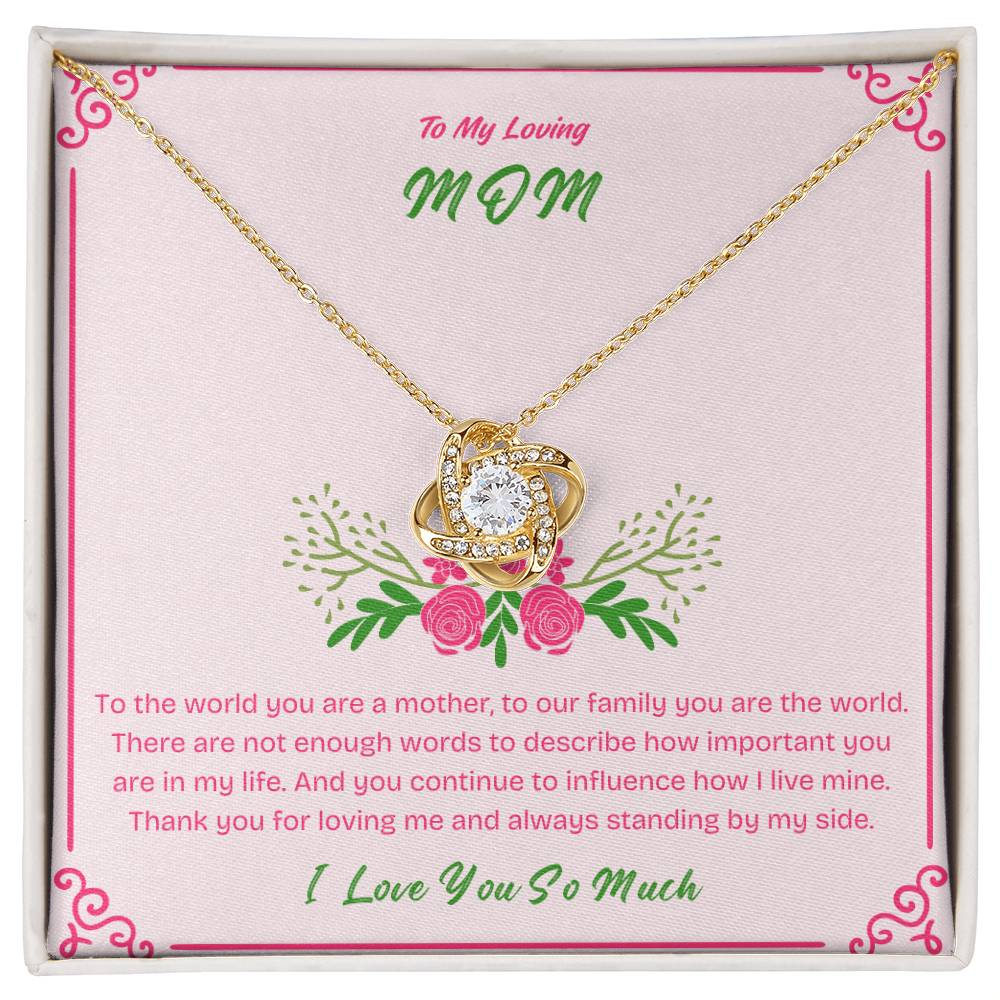 To My Mom - Beautiful Necklace with Heartfelt Message Card | Perfect Mother's Day Gift