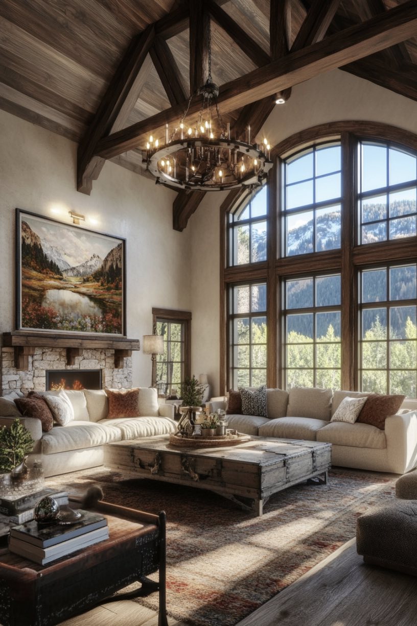 Exposed Wooden Beams
