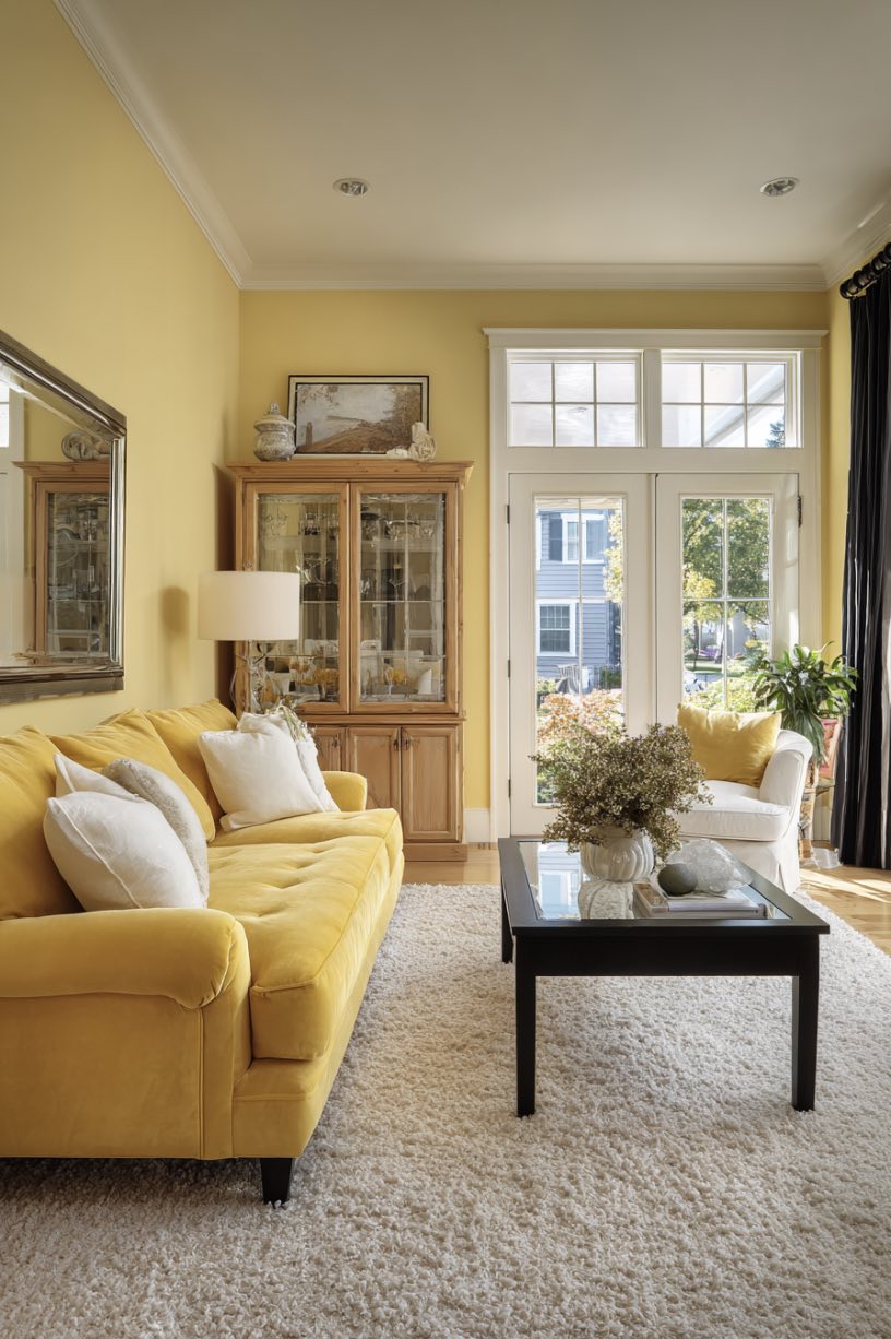 Cozy Yellow Living Room