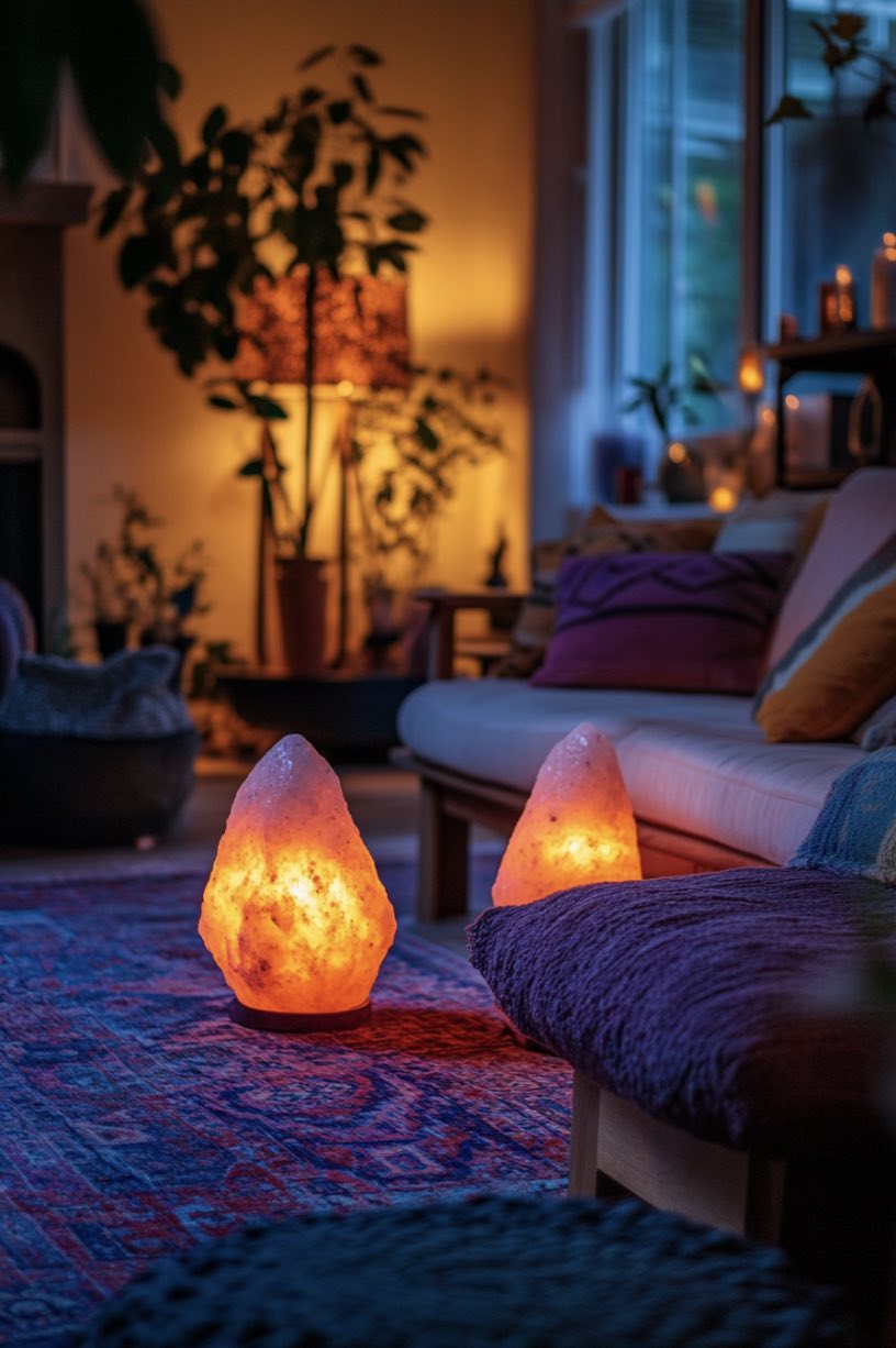 Salt Lamps and Colored Lights