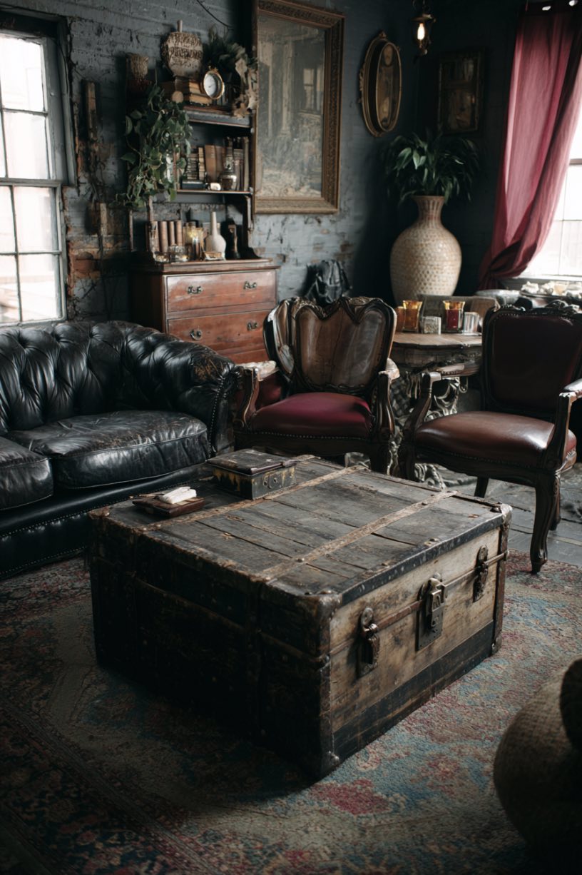 Classic Trunks or Steamer Chests as Coffee Tables