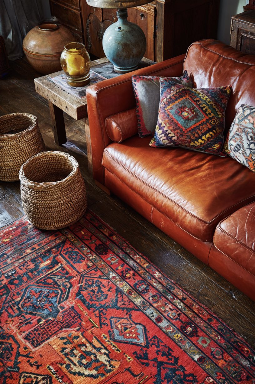 Vintage Persian Rug Pop