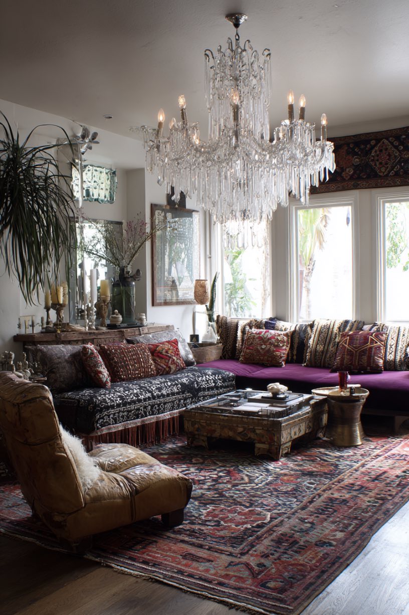 Crystal Lighting with Tribal Prints