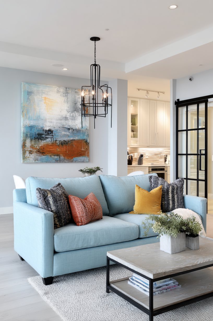 Modern Simplicity with a Pop of Color
