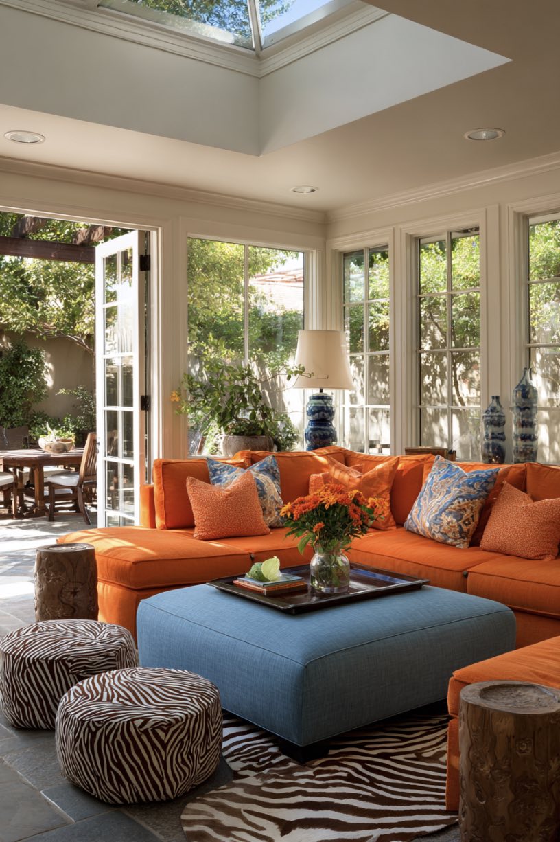 Sunny Comfort in Citrus and Blue