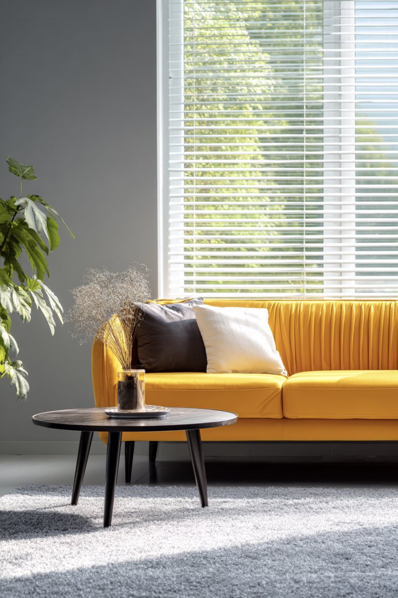 Yellow Sofa by the Window