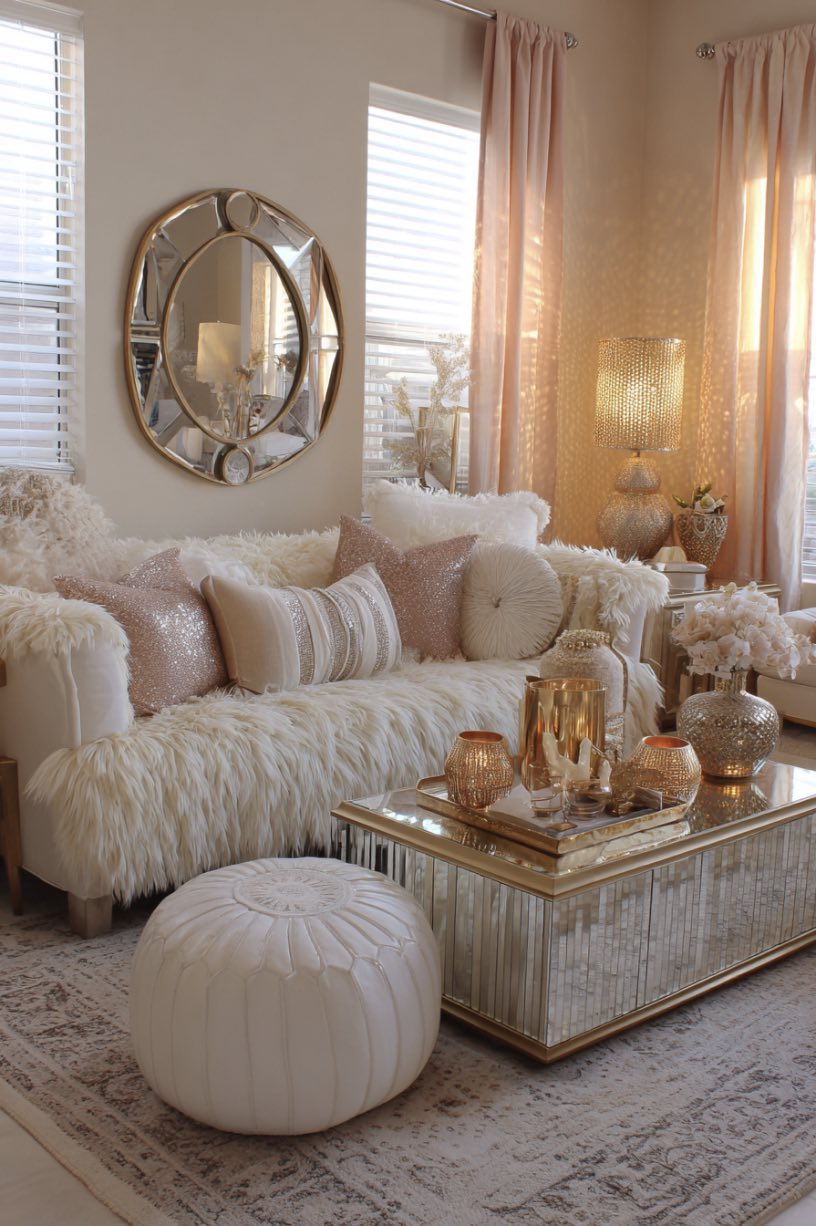 Fringe Details and Mirrored Tables