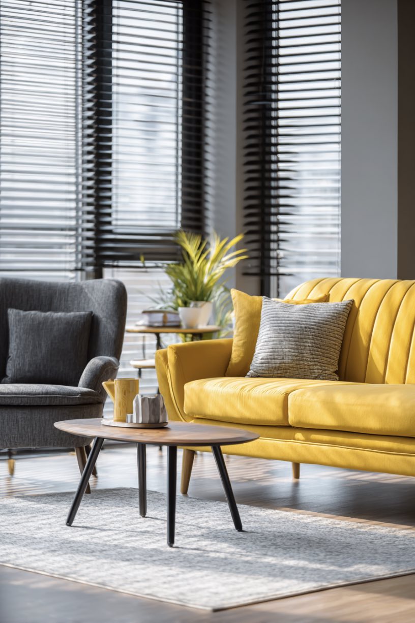 Sunny Yellow and Grey Combo