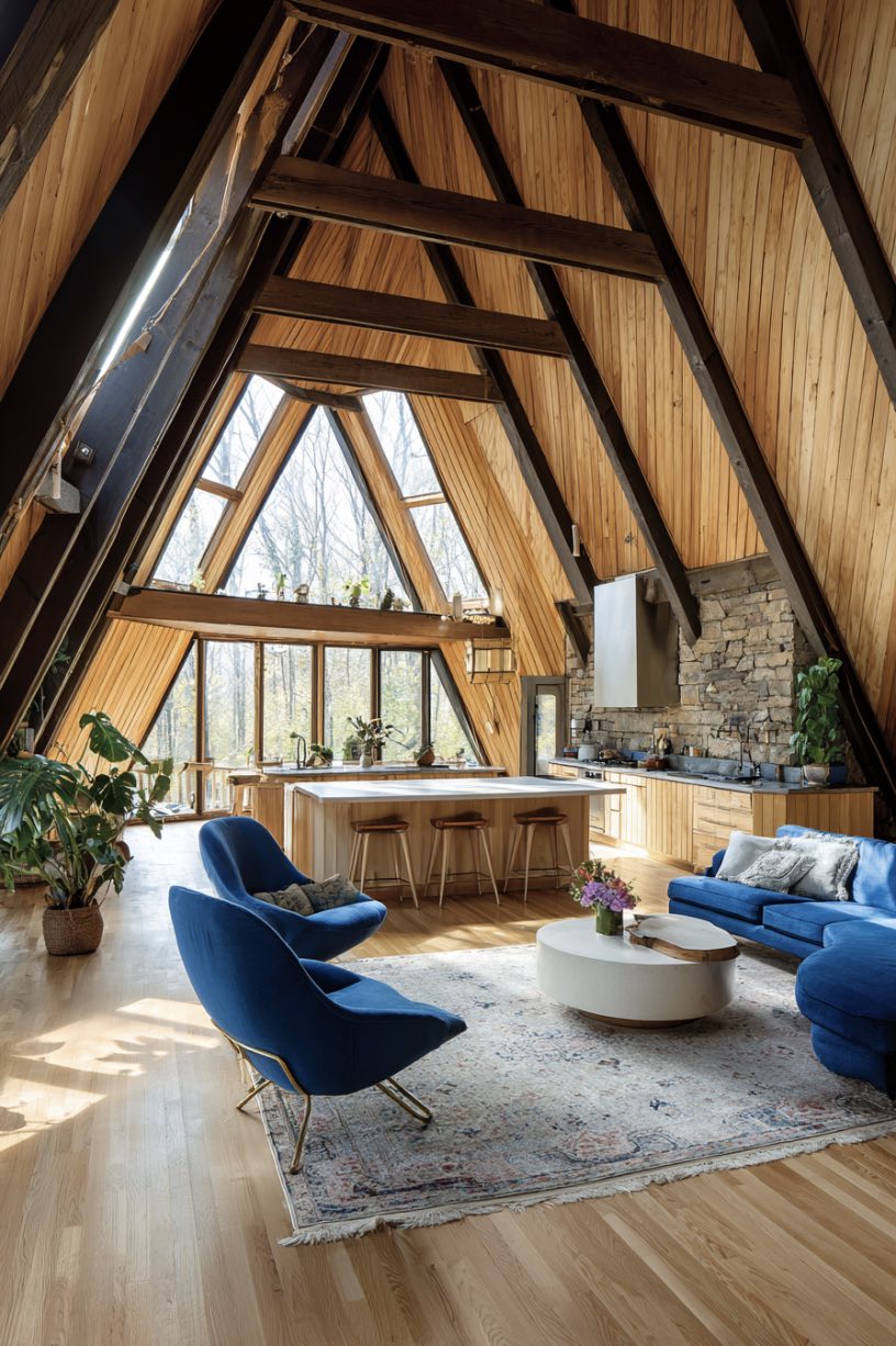 Airy A-Frame Living