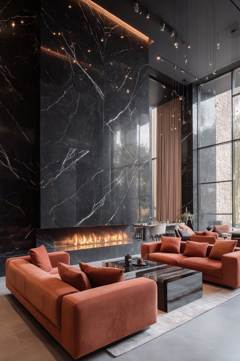 Modern Luxe with Fiery Flair