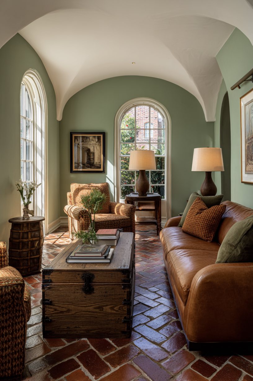 Sun-Kissed Narrow Living Room