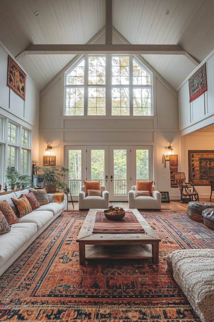 Layered Area Rugs