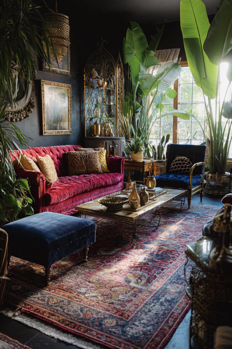 Jewel-Toned Boho Glam Oasis