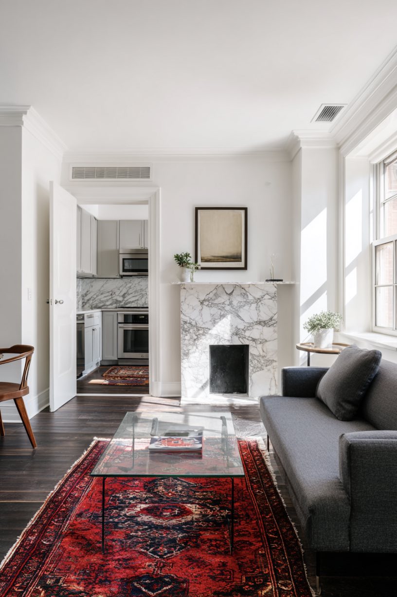 Timeless Touches in a Minimalist Apartment