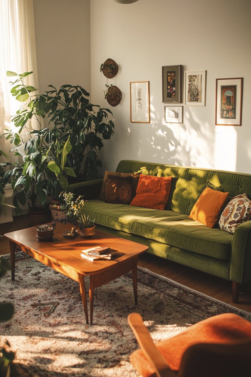 Earth Tones and Avocado Green