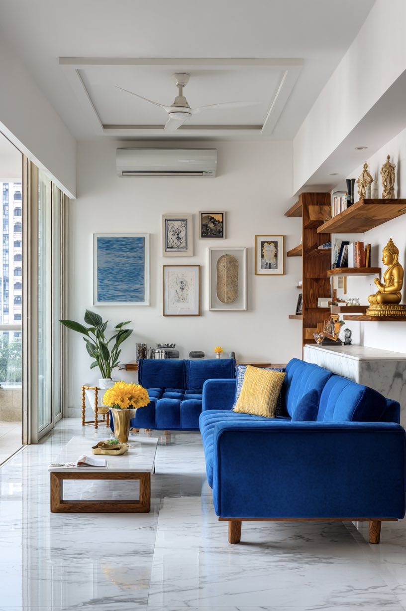 Sleek Luxury With a Royal Blue Twist