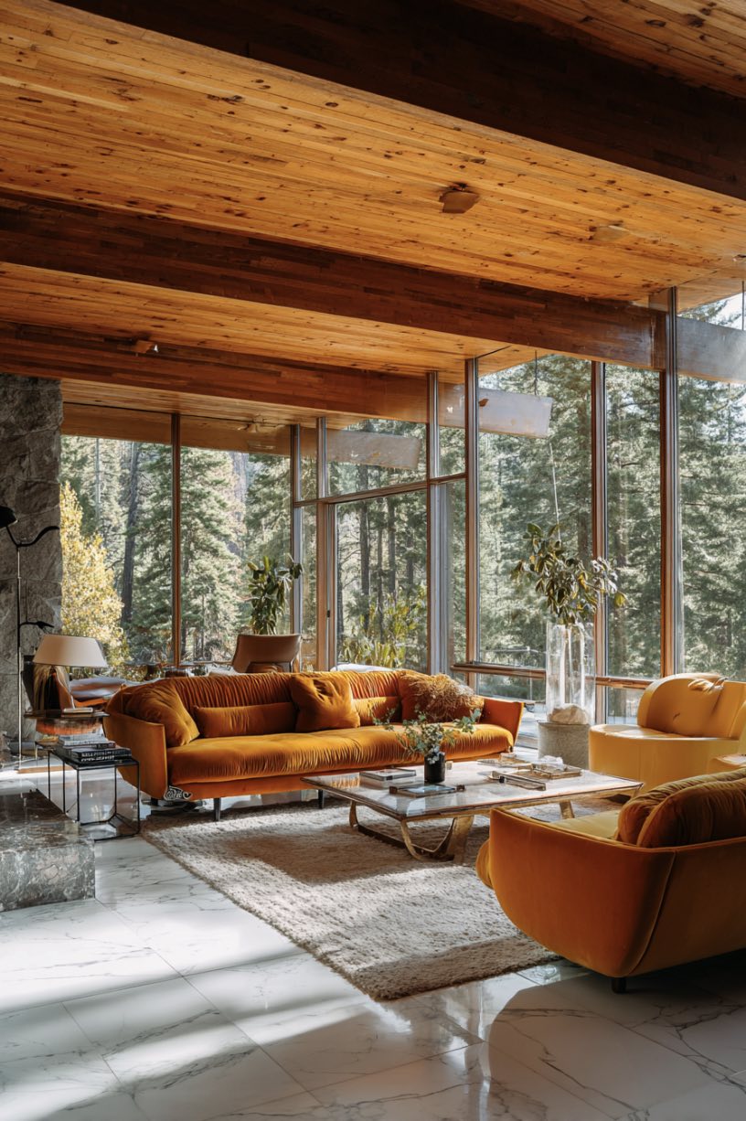 Mid-Century Forest Glow