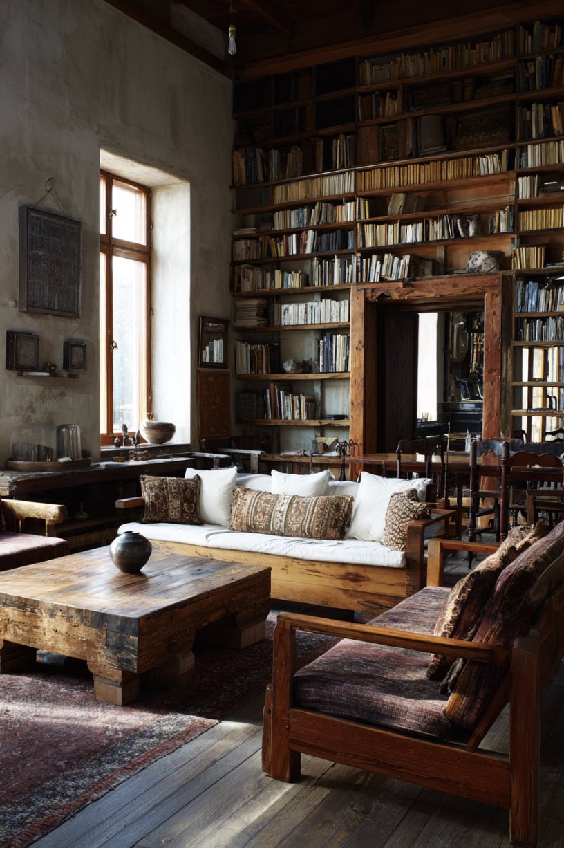 Mix of Wood Tones and Finishes
