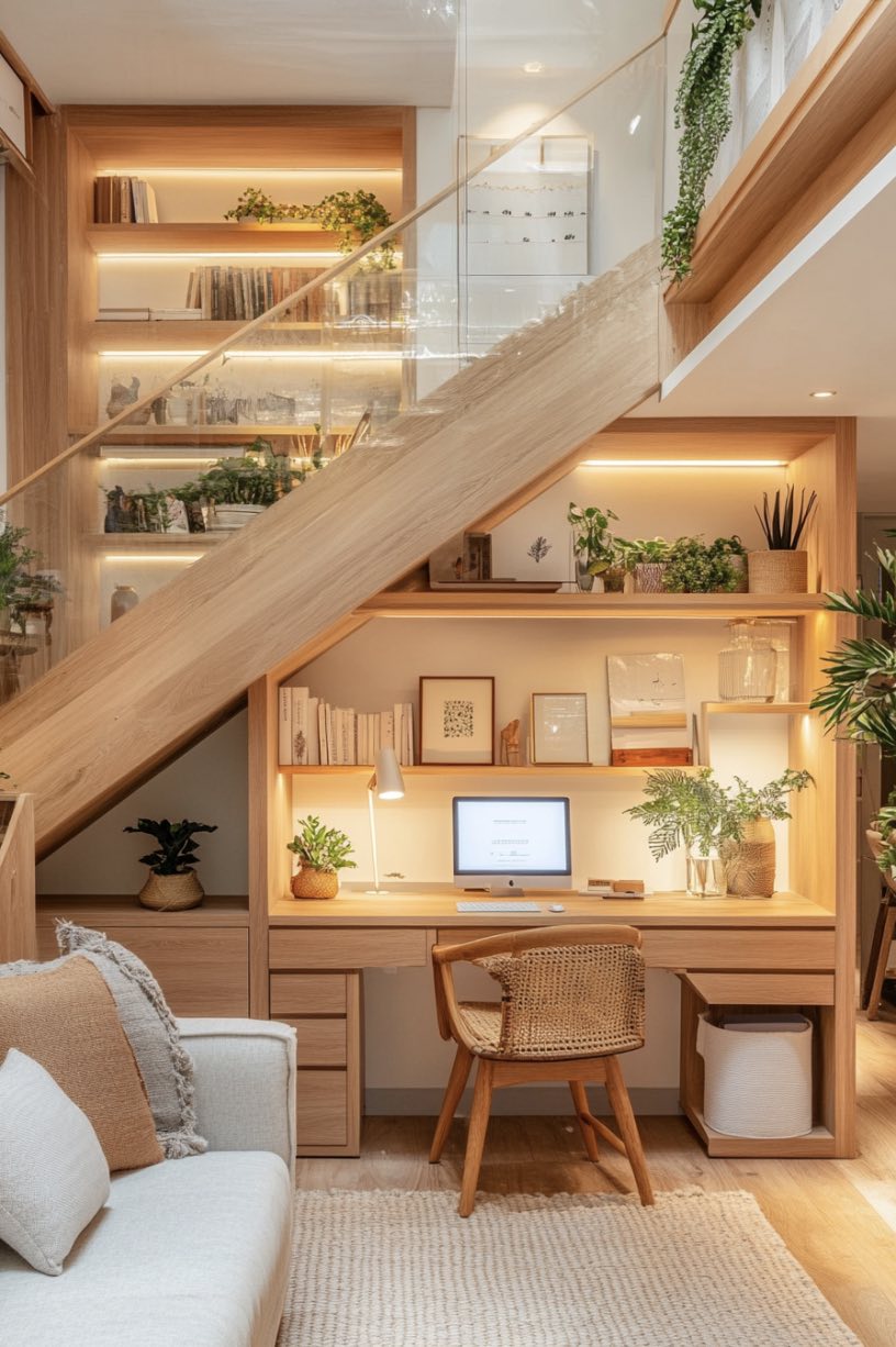 Under-the-Stairs Workspace