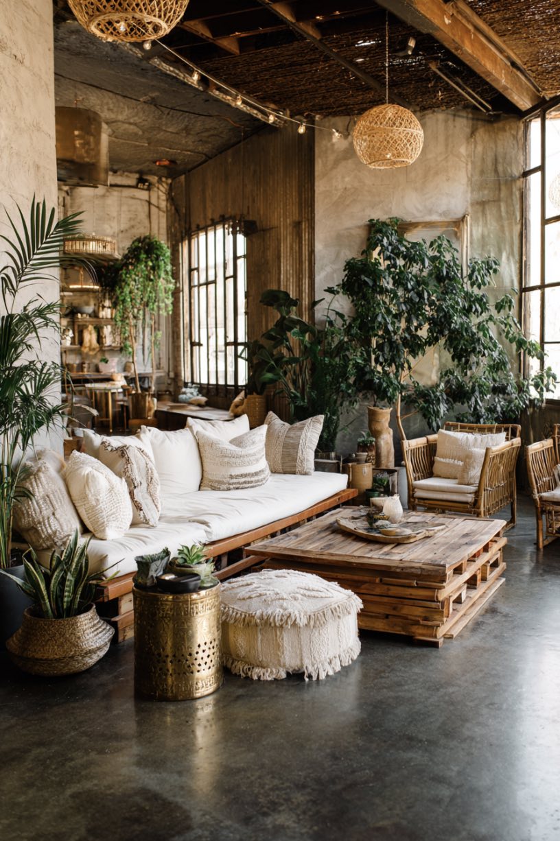 Brass and Wood Furniture Mix