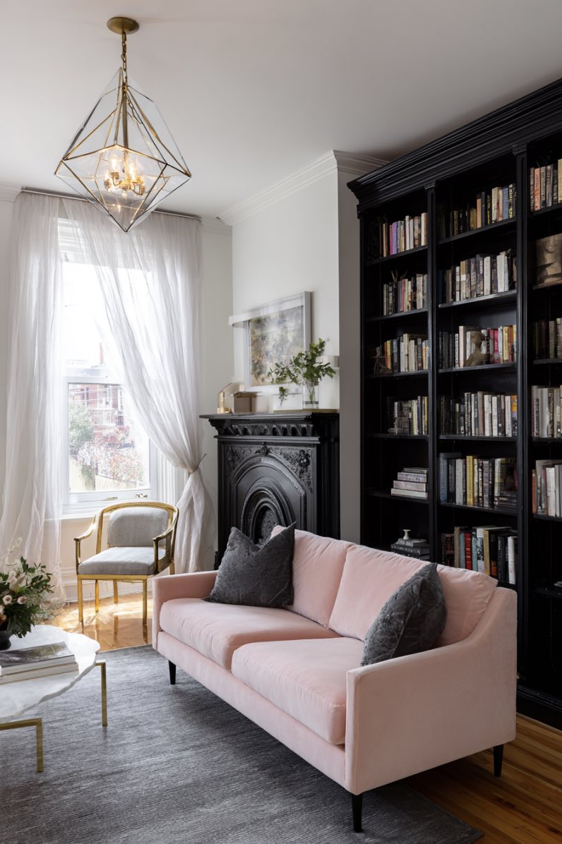 Charming Contrast with a Pink Twist
