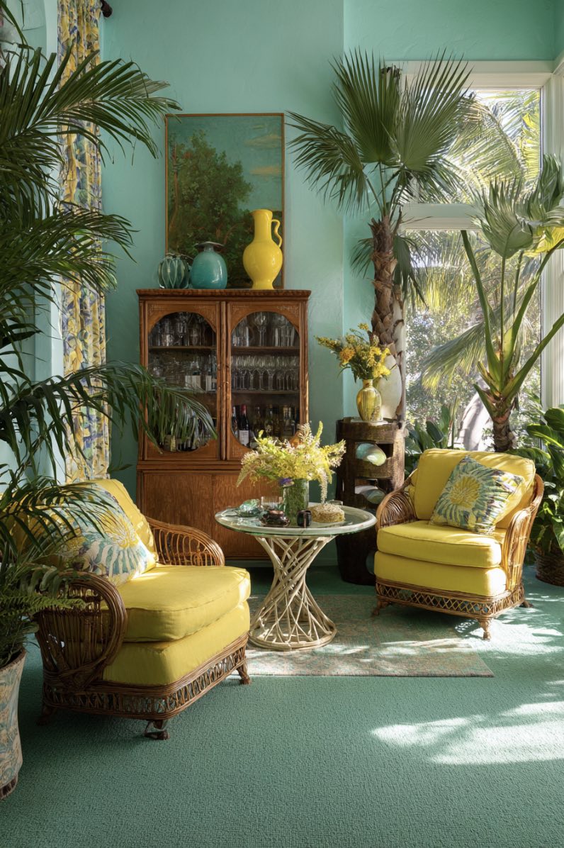 Tropical Pastels and Vintage Vibes