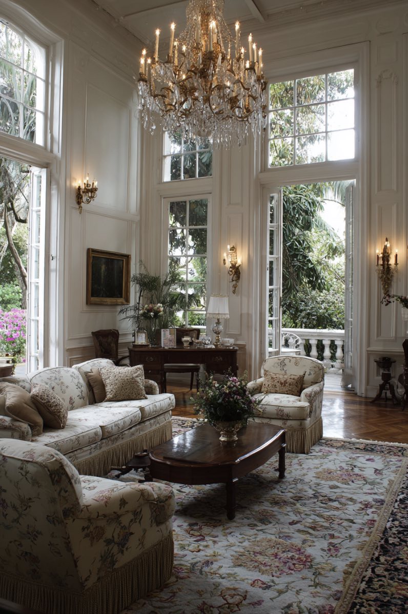 Elegant Mansion Living Room