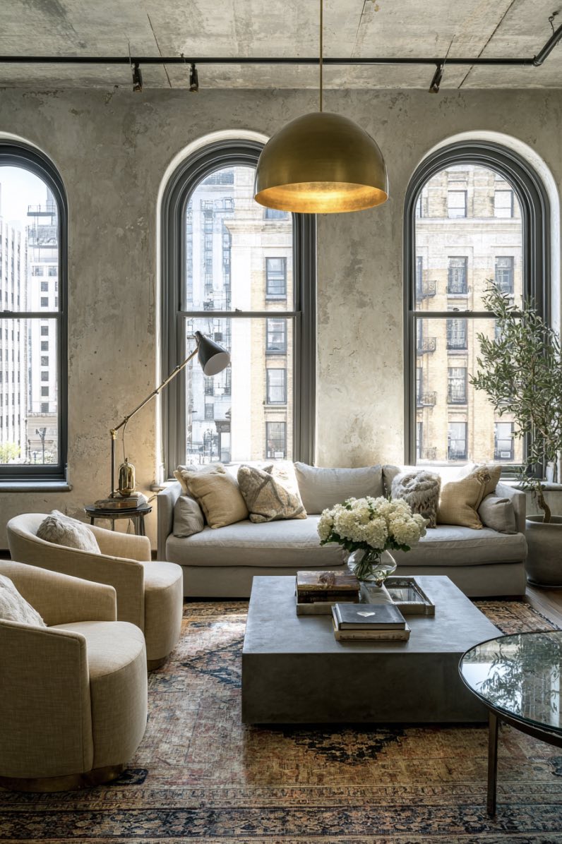 Urban Loft with Cozy Vintage Layers