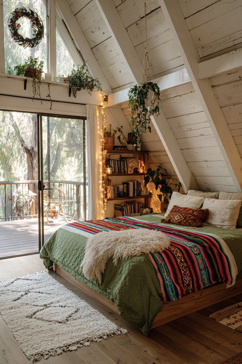 Charming Boho A-Frame Christmas
