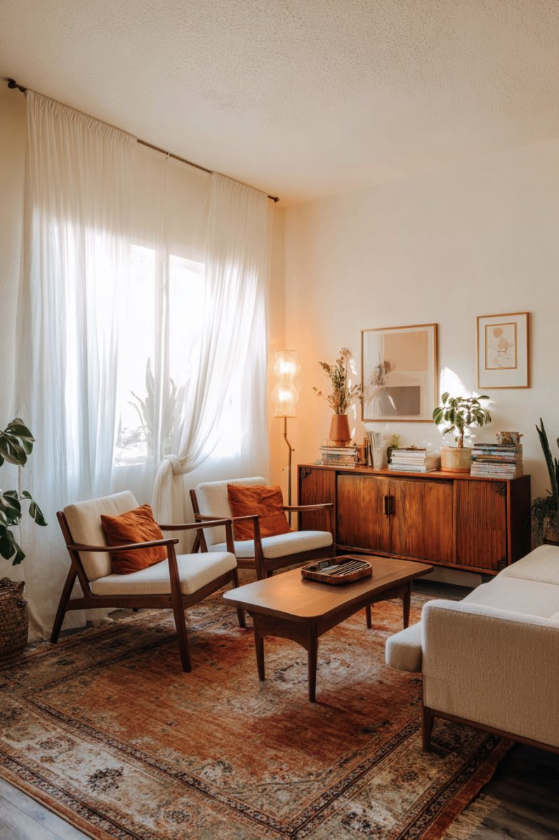 Timeless Comfort with a Mid-Century Twist