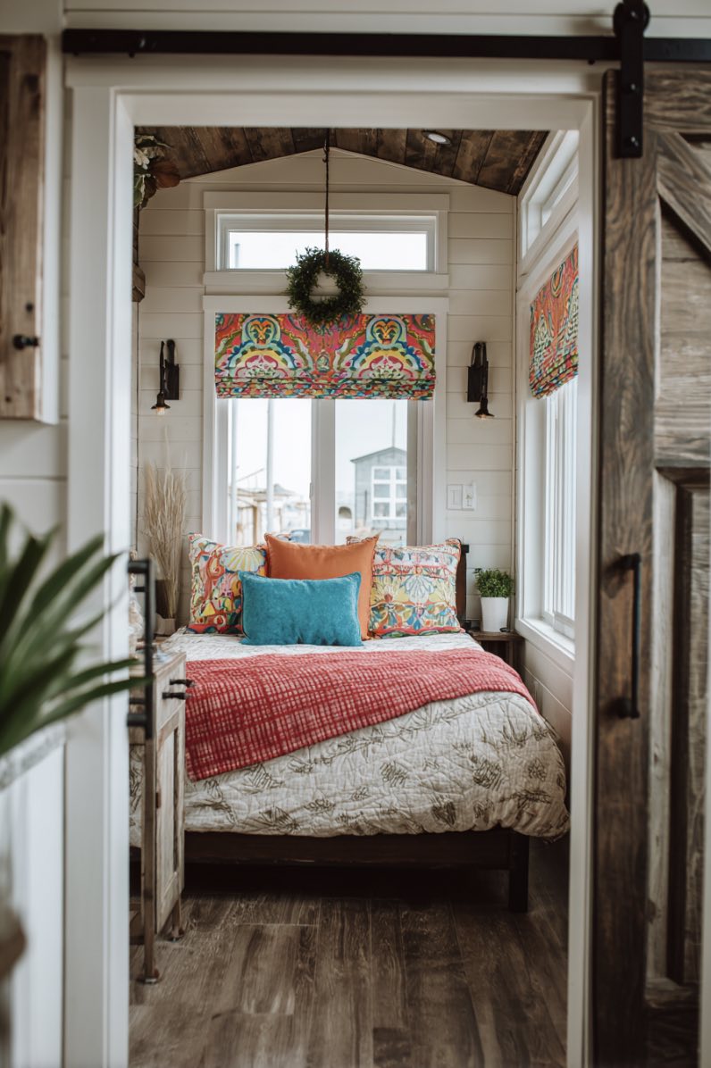 Cozy Boho Tiny House Christmas