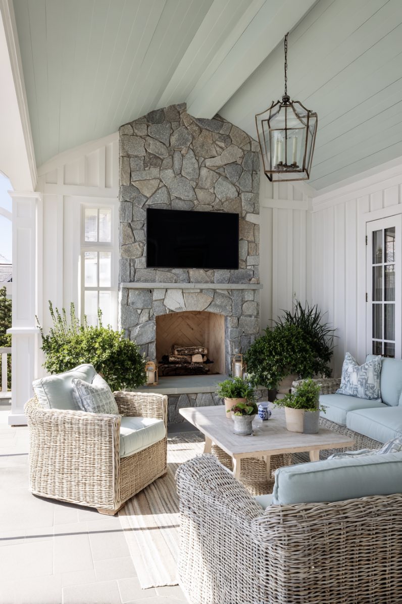 Elegant Porch with Cozy Glow
