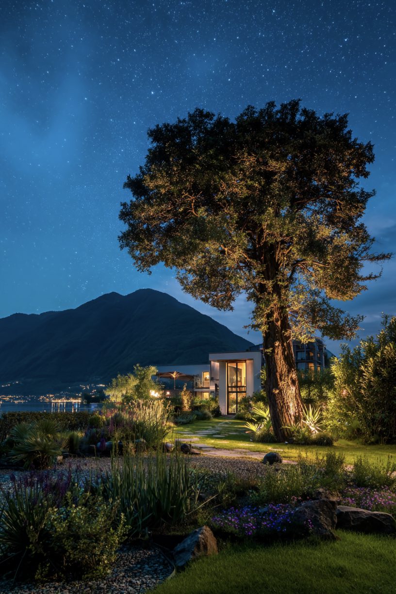 Serene Night at Lake Como