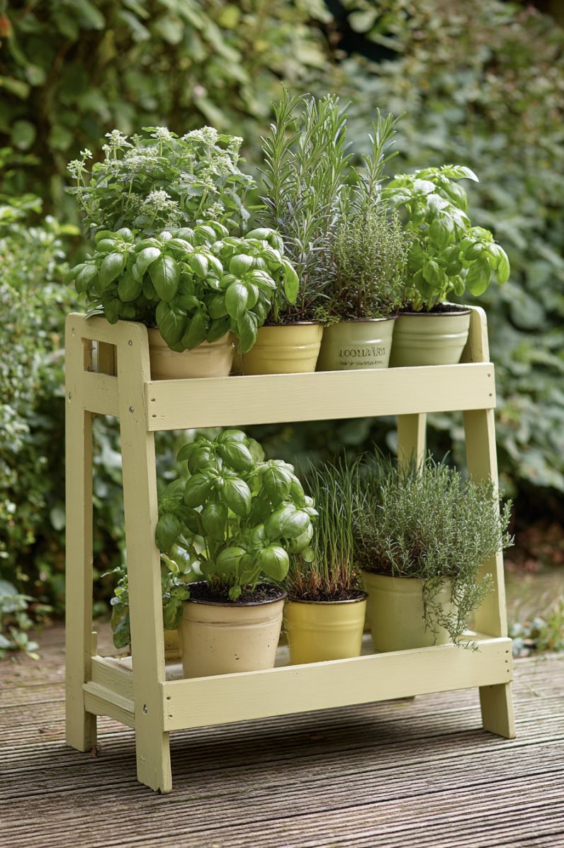 Pastel Pallet Herb Stand