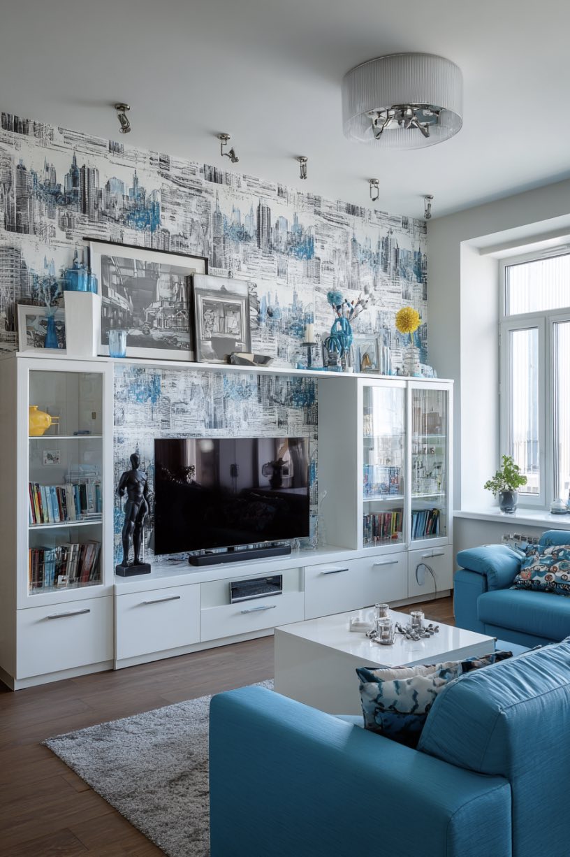 Urban Vibes with a Splash of Blue