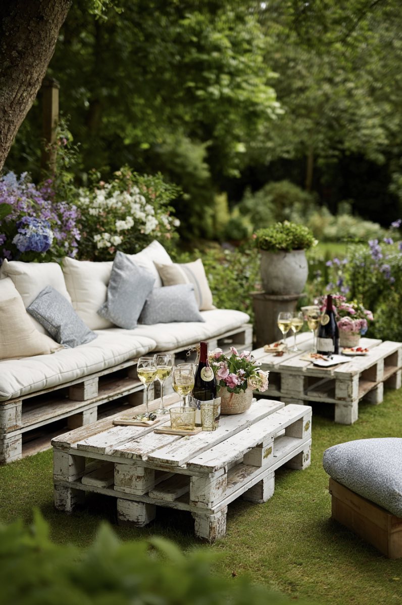 Cozy Pallet Seating Area