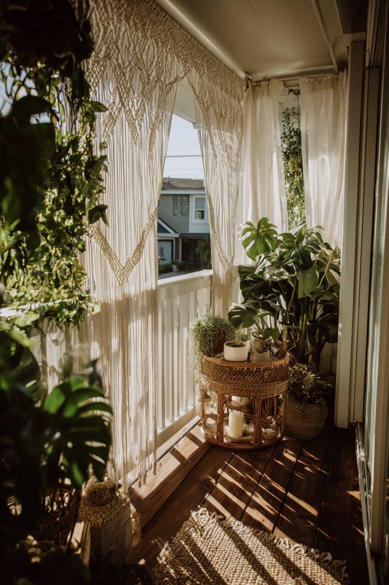 Boho Breeze in a Balcony Jungle
