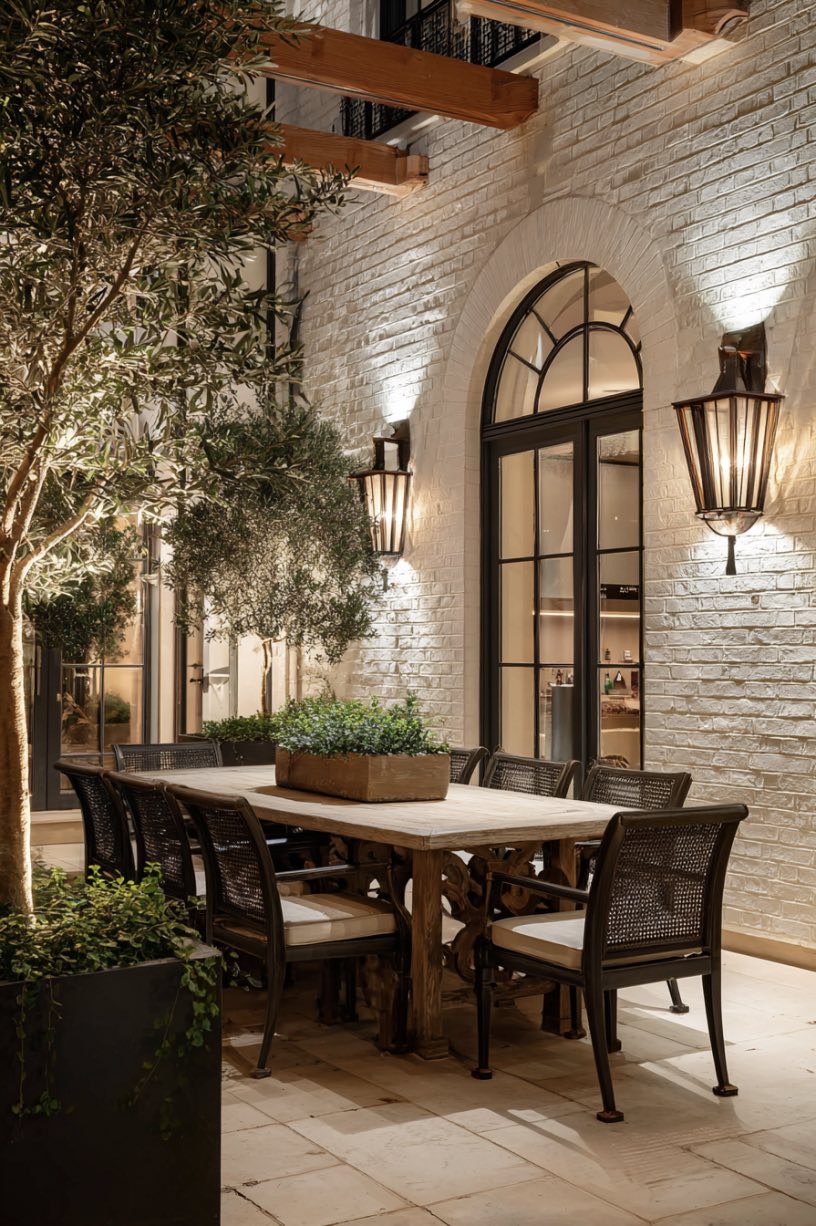 Elegant Courtyard Dining