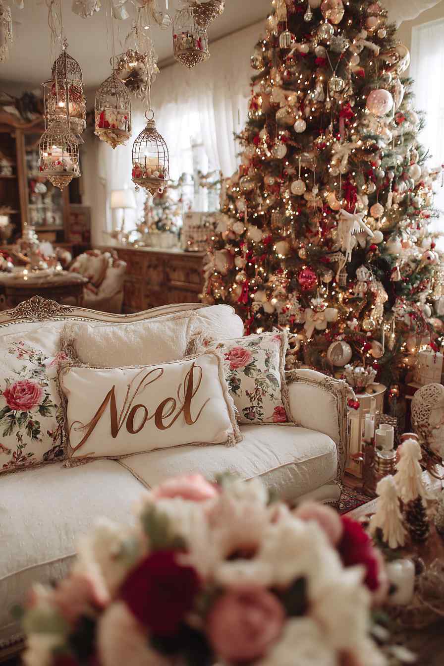 Festive Glow Around the Christmas Tree