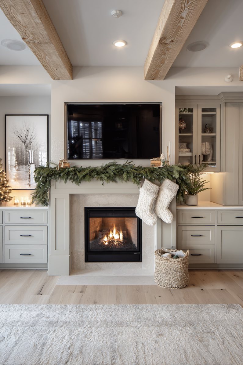Cozy Fireplace Glow