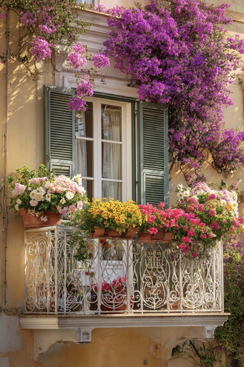 Spring Balcony Romance