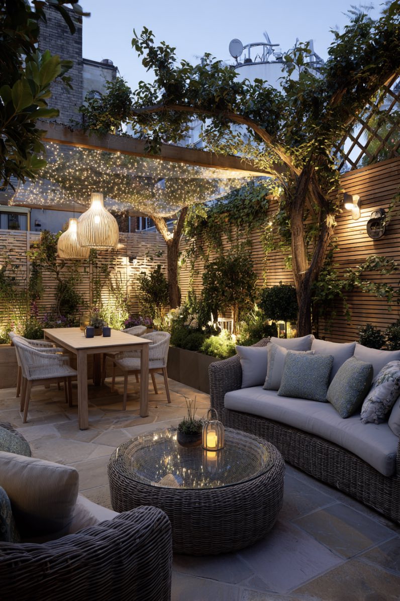 Chic London Garden Under the Stars