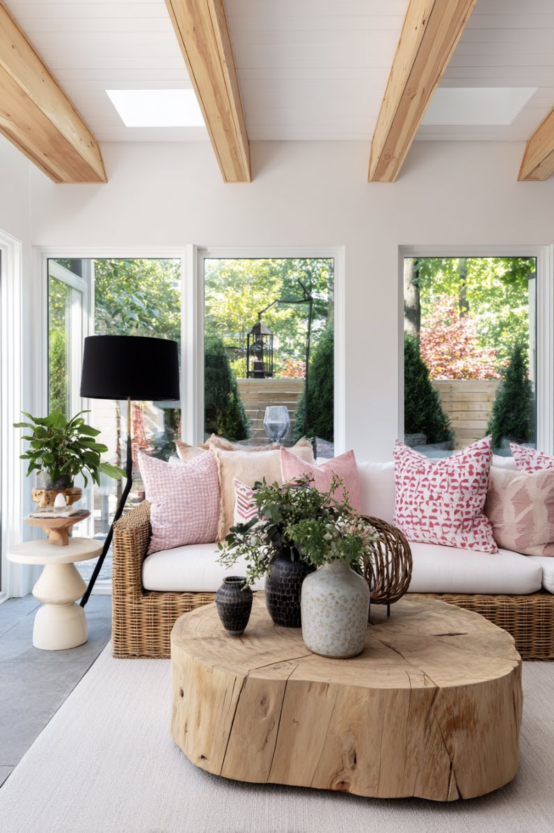 Garden Light and Wicker Warmth
