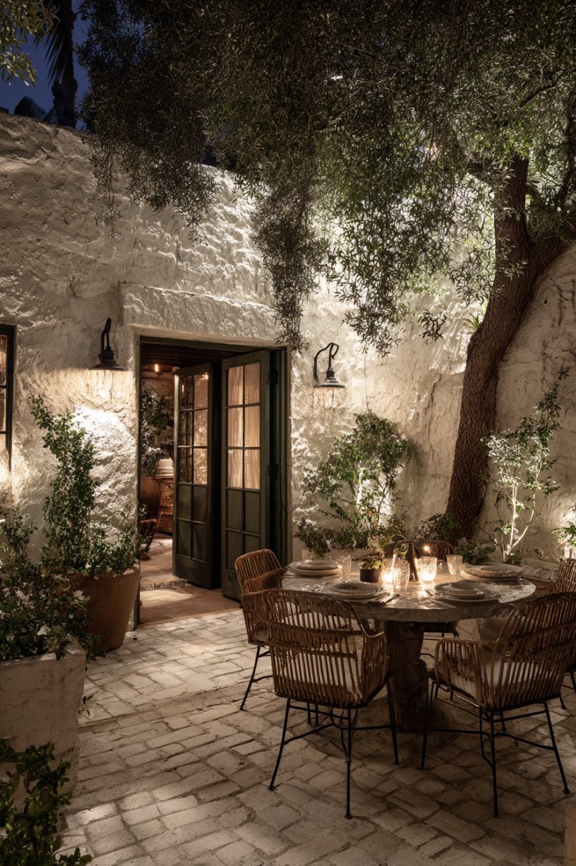 Courtyard Charm After Dusk